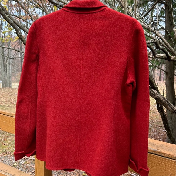 Jones New York Brick Red Wool Blazer, Size 12 - Picture 3 of 16